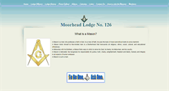 Desktop Screenshot of moorheadmasoniclodge126.org