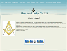 Tablet Screenshot of moorheadmasoniclodge126.org